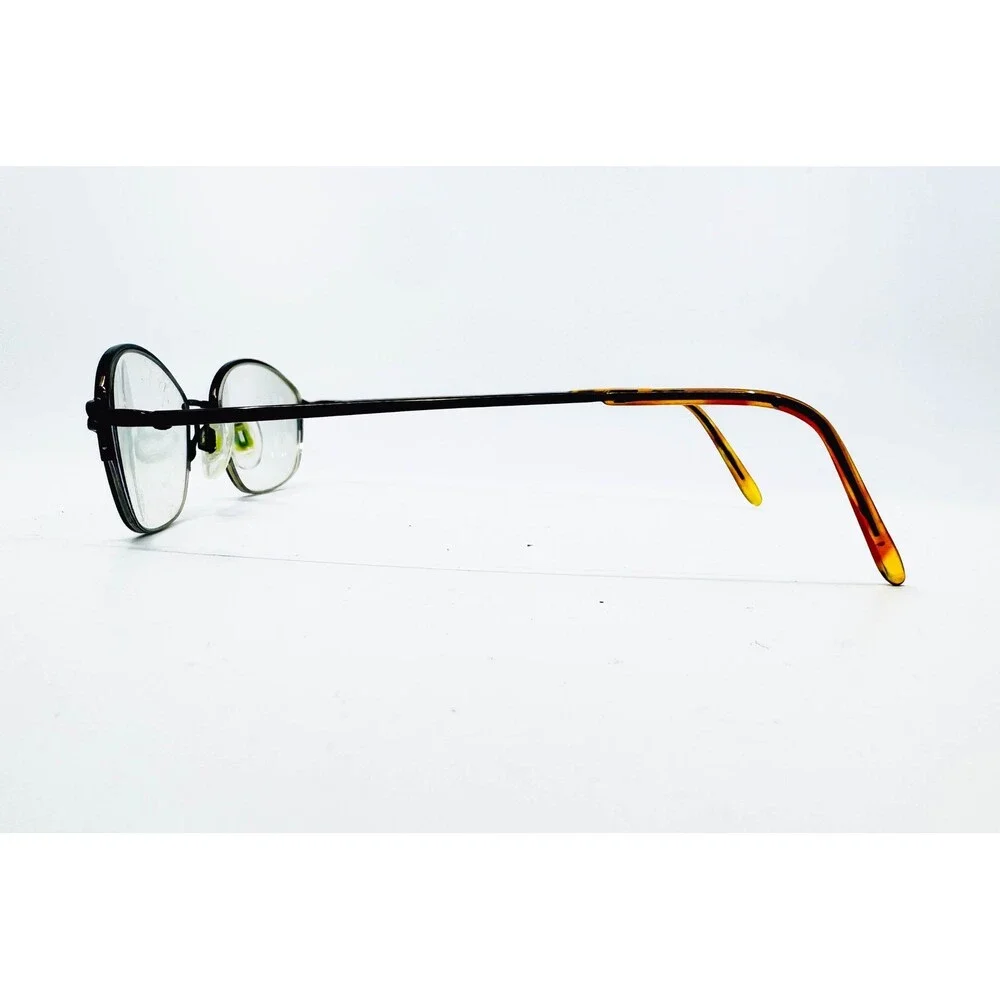 Luxottica Eyeglass Frames Womens Coffee Brown Oval Half Rim 2651 218 49-18-130